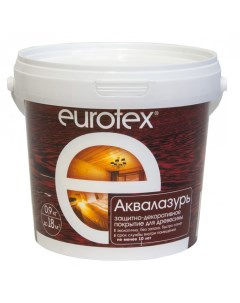Защитно декоративное покрытие для дерева Аквалазурь полуглянцевое 0 9 кг ваниль Eurotex