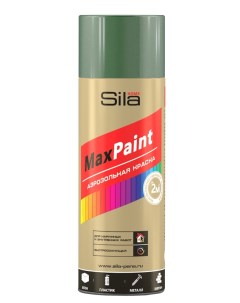 Аэрозольная краска Max Paint универсальная RAL6005 зелёный мох 520 мл Сила
