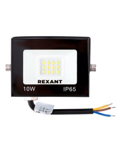 Прожектор светодиодный LED 10 Вт 800 Лм 4000 K черный корпус 605 036 Rexant