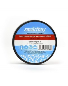 Изолента ПВХ 15 мм х 20 м арт 613217 черный 10 шт Smartbuy