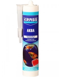 Герметик Аква силиконовый для аквариумов черный 300мл Кrass