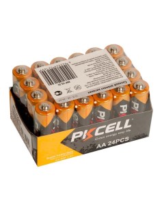 Батарейка солевой элемент питания 1 5 В R6P 4S 24 тип AA 24 шт пленка Pkcell