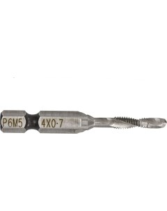 Сверло метчик комбинированный М4 4 мм шаг 0 7 мм длина 52 мм хвостовик 1 4 Ремоколор