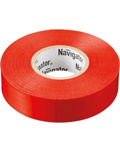 Изолента ПВХ 15 мм х 20 м арт 234014 красный 10 шт Navigator