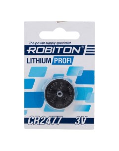 Батарейка PROFI R CR2477 3В 3V в блистере 1 штука Robiton