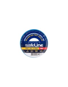 Изолента Pro 19 х 0 15 мм х 25 м синяя Safeline