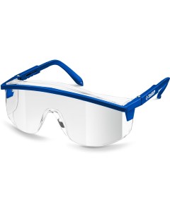 Защитные прозрачные очки ПРОТОН линза увеличенного размера открытого типа Зубр