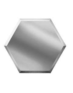 Плитка Зеркальная плитка Соты с фацетом 10 мм СОЗС1 17 3 х 20 см серебряный Дст