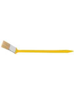 Кисть радиаторная натуральная светлая щетина желтая пластиковая ручка 2 50 мм Фит