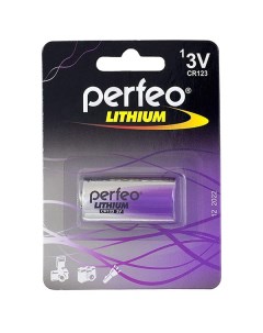 Батарейка Lithium CR123 1 шт Perfeo