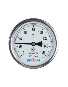 Термометр биметаллический БТ 1 100 0 160С L 60 Экомера