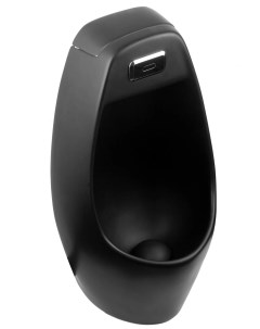 Подвесной сенсорный писсуар Q9504bm черный матовый керамический Gid