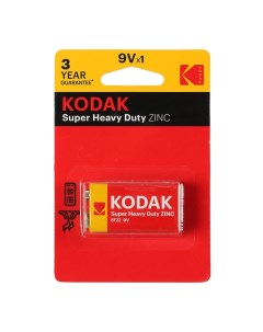 Батарейка солевая Extra Heavy Duty 6F22 1BL 9В крона блистер 1 шт Kodak