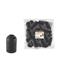 Патрон Е27 подвесной термостойкий пластик черный Б Н TDM 50 шт SQ0335 0055 Tdm еlectric