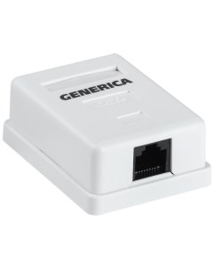 Розетка инф настенная RJ45 кат 5Е UTP 1 порт GENERICA CS2 1C5EU 12 G Iek