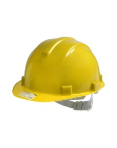 Каска защитная ТУНДРА для строительно монтажных работ с пластиковым оголовьем желтая Tundra
