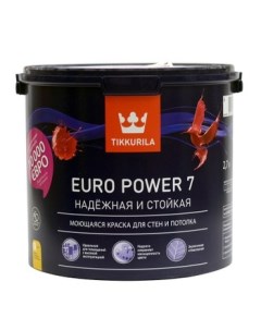 Краска Euro Power 7 база A 2 7 л Tikkurila