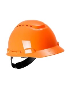 Каска защитная с вентиляцией стандартное оголовье оранжевая ЗМ H 700C OR 3m