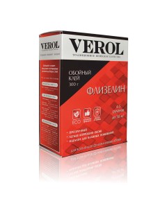 Клей обойный для флизелиновых обоев усиленный 300г Verol