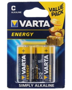Батарейка щелочные Energy C LR14 2 шт Varta