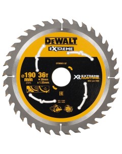 Пильный диск EXTREME RUNTIME DT99563 190 30 мм Dewalt