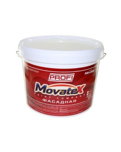 Краска водоэмульсионная PROFI фасадная 15кг Т04760 Movatex