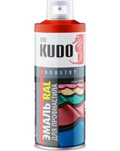 Аэрозольная краска для металлочерепицы KU 03009R 520 мл красная окись Kudo