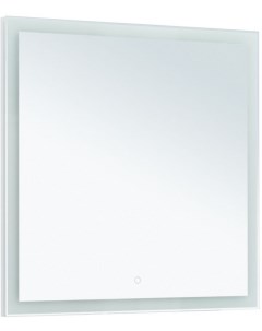 Зеркало Гласс 80 белый LED Aquanet