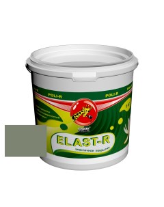 Резиновая краска Поли Р Elast R оливковый RAL 7033 1 кг Поли-р