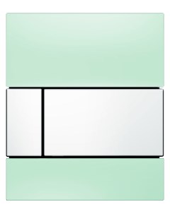 Кнопка смыва Square Urinal 9242803 зелёное стекло кнопка белая Tece