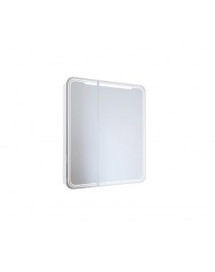 Зеркало шкаф ВИКТОРИЯ 700x800 2 створки правый сенсорный выкл светодиодная подсветка Mixline