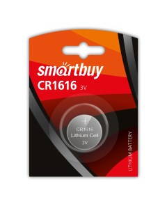 Батарейка CR1616 BL1 1 шт Smartbuy