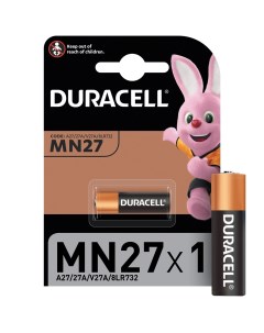 Батарейка алкалиновая для сигнализации 12В 1шт Security MN27 BL 1 Duracell