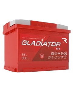 Аккумуляторная батарея емкостью 65 А ч обратной полярности тип вывода конус G Gladiator