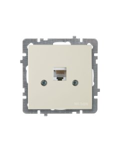 Розетка компьютерная 1 местн СУ RJ45 CAT5 TOURAN ALEGRA THOR кремовый 24120444 Nilson