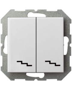 Двухклавишный проходной выключатель Эпсилон IP6 6 10 001 01 E B Liregus