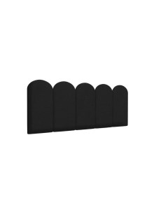 Стеновая панель Eco Leather Black 30х60R см 4 шт Tartilla