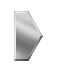 Плитка зеркальная пятиугольная 100х173х4 мм Дом стекольных технологий Соты серебряная Дст