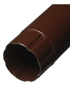 Труба водосточная металлическая d90 мм 1 м коричневая RAL 8017 Grand line