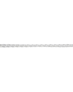 Шнур вязаный полипропиленовый 8 прядей белый d2 мм 50 м Стройбат