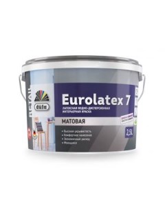 Краска ВД Retail EUROLATEX 7 2 5л Dufa