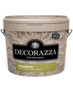 Штукатурка для декора Traverta рельефная бежевая 7 кг Decorazza