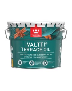 Масло для защиты террас и садовой мебели Valtti Terrace Oil колеруемое 9 л Tikkurila