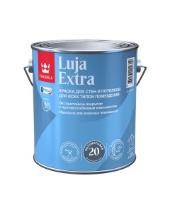 Краска для стен и потолков Luja Extra полуматовая база А белая 2 7 л Tikkurila