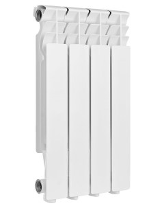 Алюминиевый радиатор 500 80 4 секции белый 4670004376416 Halsen