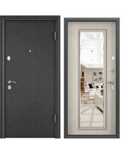 Дверь входная Torex для квартиры металлическая Delta 100 950х2050 правый зеркало черный Torex стальные двери