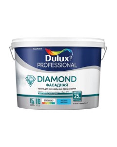 Краска фасадная водно дисперсионная Trade Diamond гладкая база BW 10л Dulux