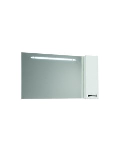 Зеркало Акватон Диор 120 шкафчик подсветка правое белый 1A110702DR01R Aquaton