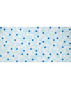 Панель на стену из ПВХ 955х480мм Мозаика Синяя УТ000009783 Grace
