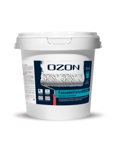 OZON Краска фасадная OZON Fassadenfarbe Siloxan ВД АК 114СМ 3 6 С бесцветная 2 7л морозо Ozone